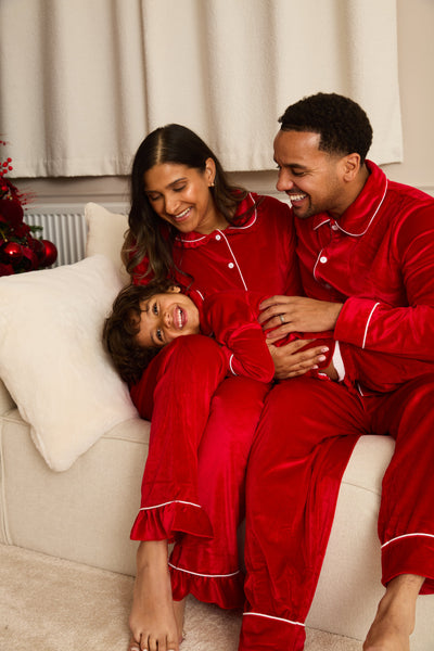 VELOUR ROUGE - Women's Two Piece Long Matching Pyjama Set