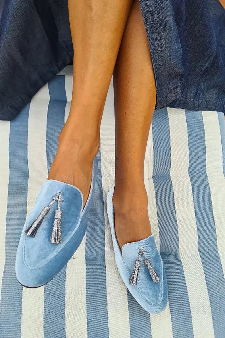 Louise | Loafer with silver tassels