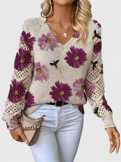 Kaiti | Elegant Floral Sweater