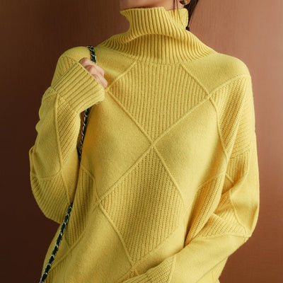Martha - Diamond Knit Sweater