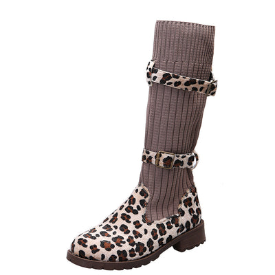 Zara | Leopard Sock-Boots