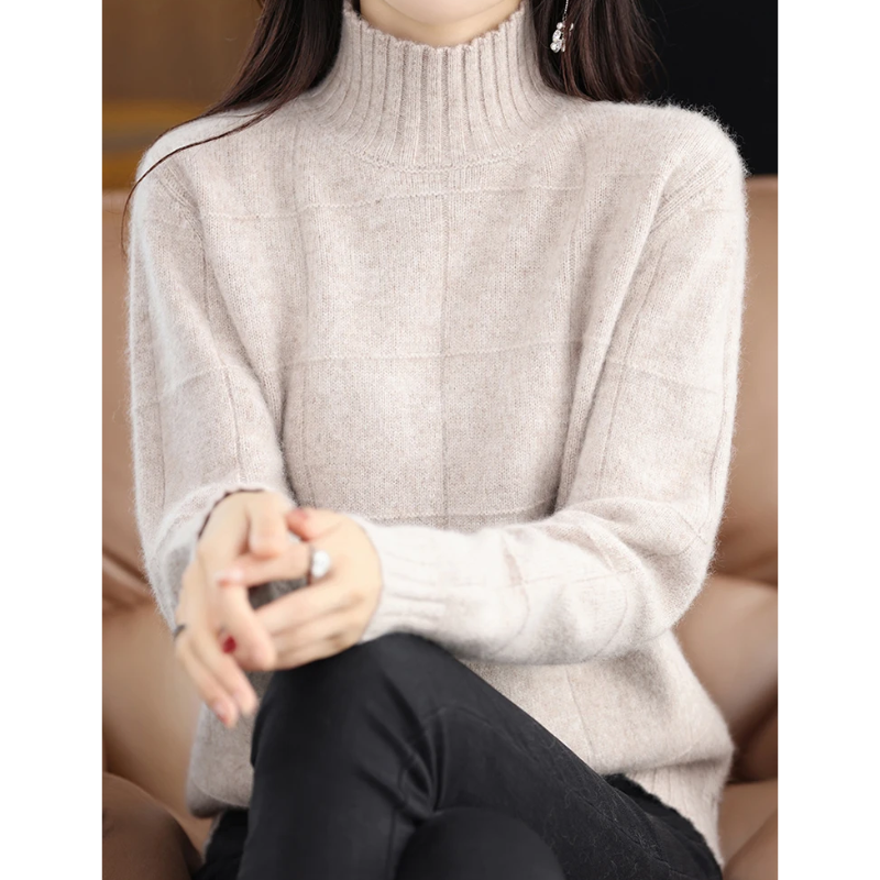 Jasmine - Windproof Turtleneck Sweater