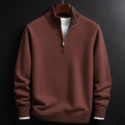 Dorian Cotton Half-Zip Sweater