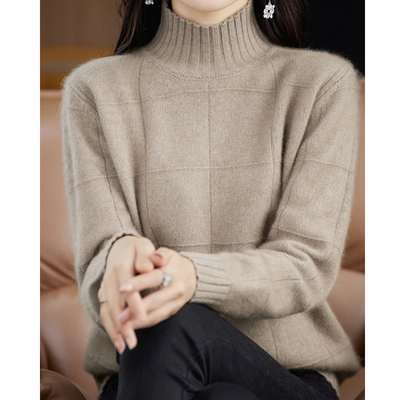 Jasmine - Windproof Turtleneck Sweater