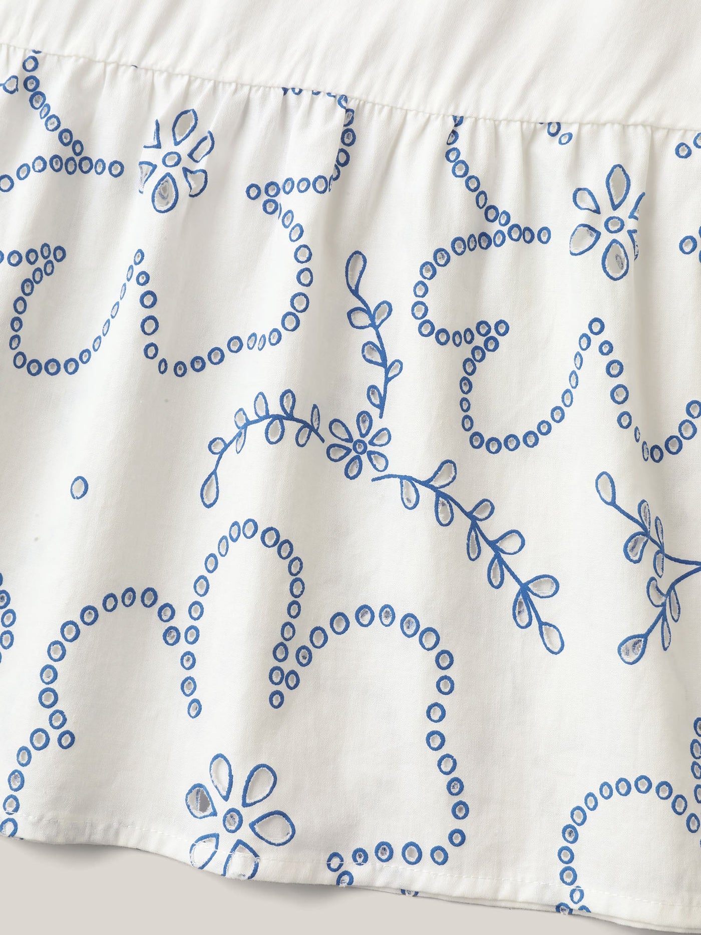 Rayon Shirred Color Contrast Floral Midi Dress