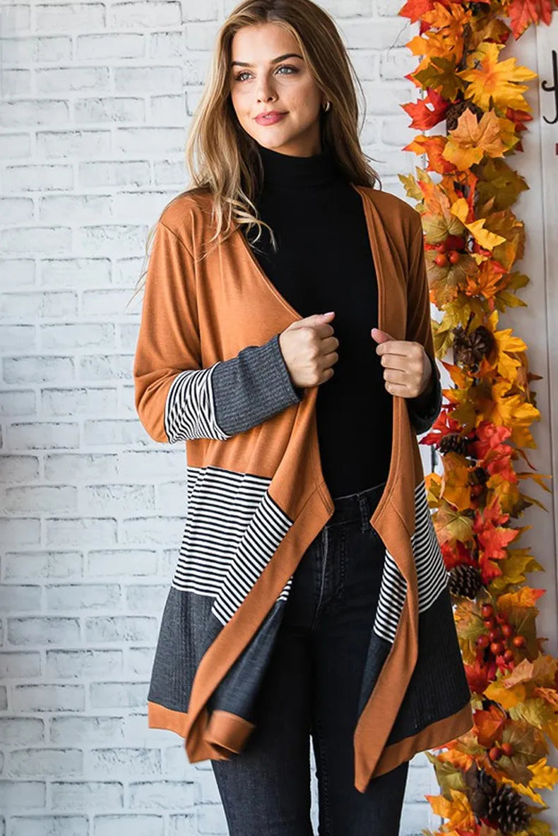 Jane - Casual Striped Cardigan