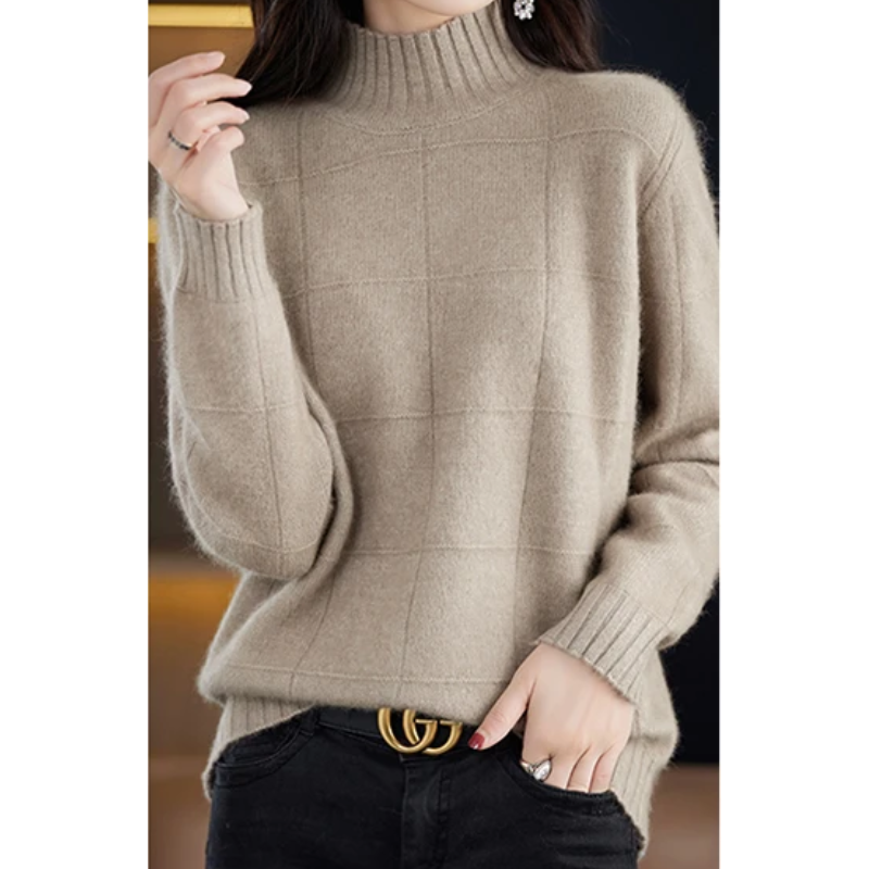 Jasmine - Windproof Turtleneck Sweater