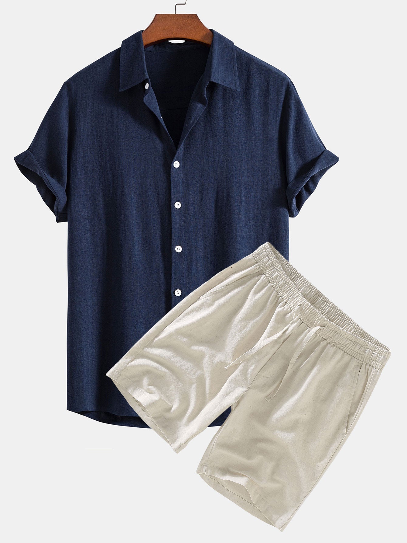 Relaxed Linen Shirt & Shorts