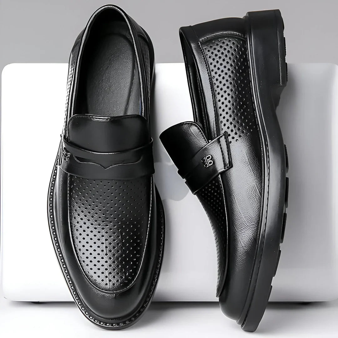 Alessio Aero‑Leather Loafers