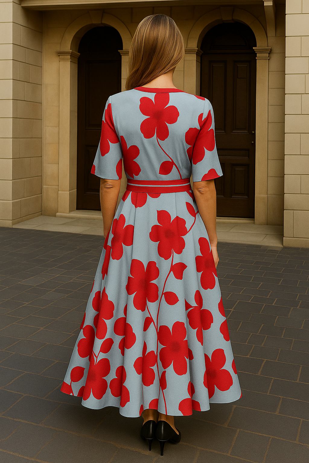 Everly Floral Wrap Dress