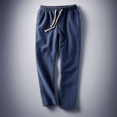 Enzo Cotton Drawstring Pants