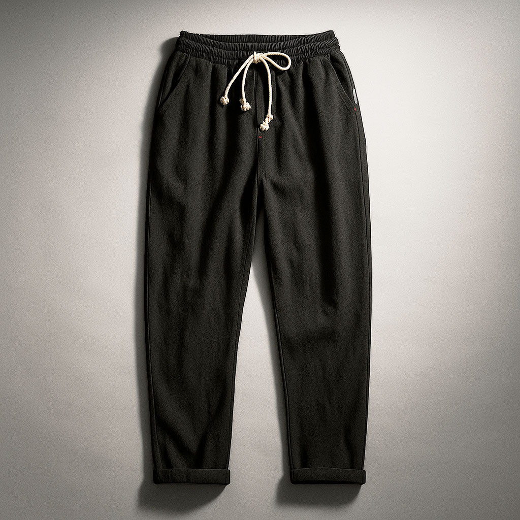 Enzo Cotton Drawstring Pants