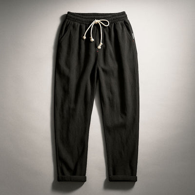 Enzo Cotton Drawstring Pants
