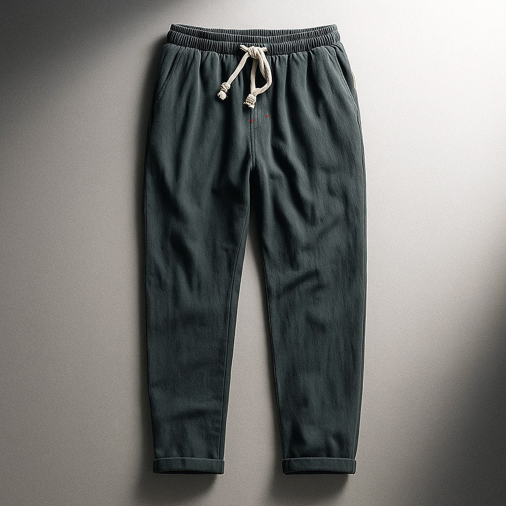 Enzo Cotton Drawstring Pants