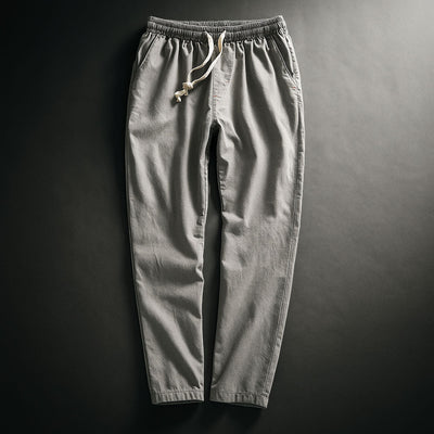 Enzo Cotton Drawstring Pants