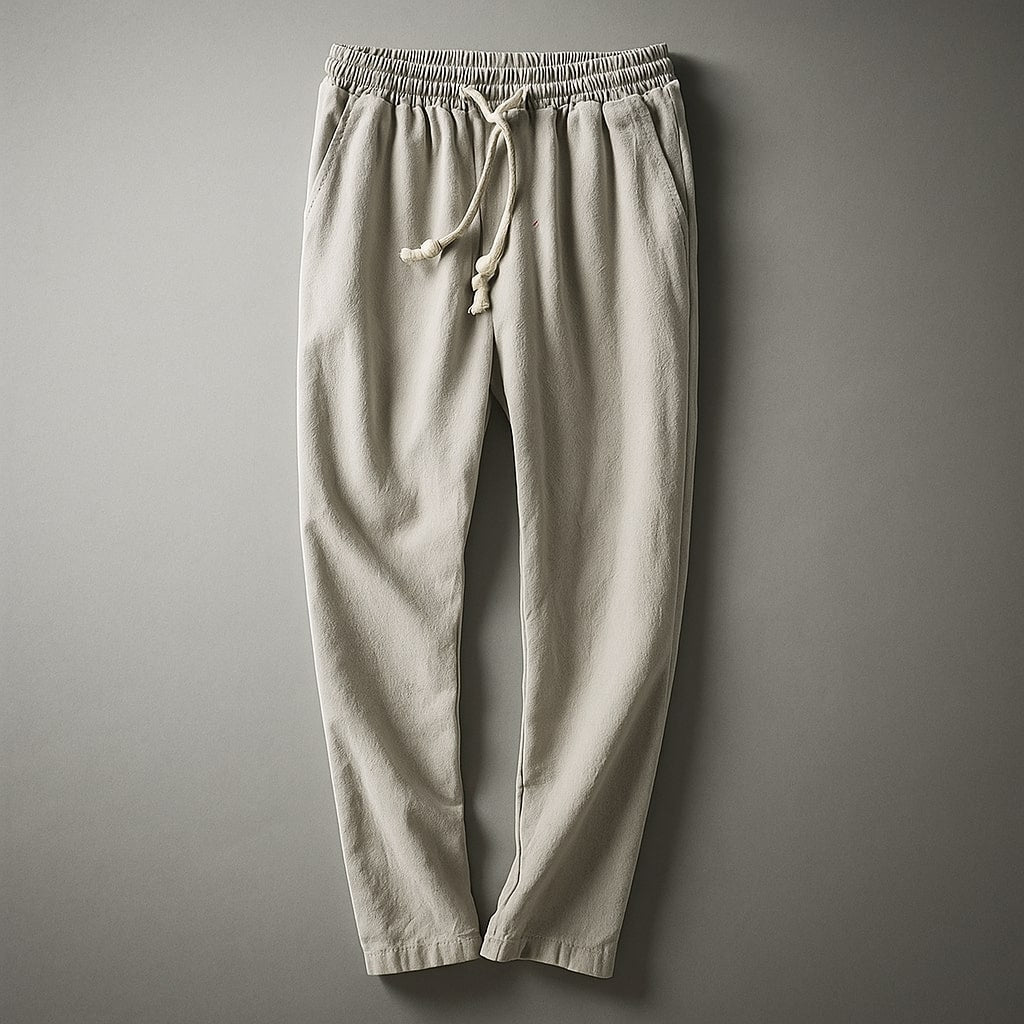 Enzo Cotton Drawstring Pants