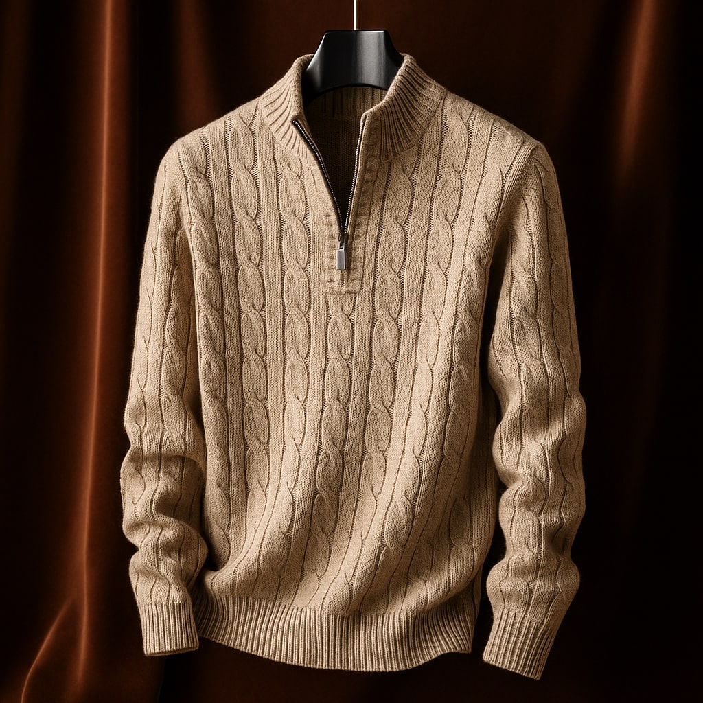 Silvio Cable Half-Zip Sweater