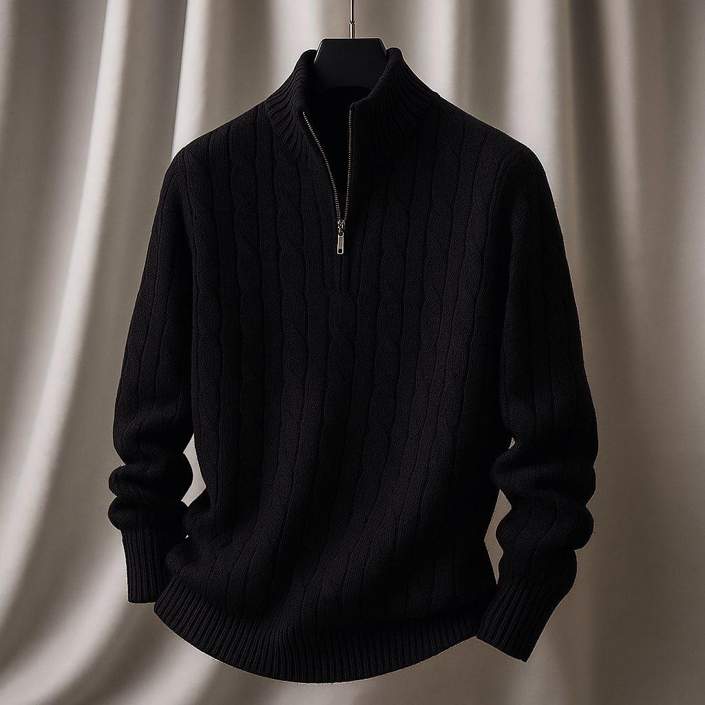 Silvio Cable Half-Zip Sweater