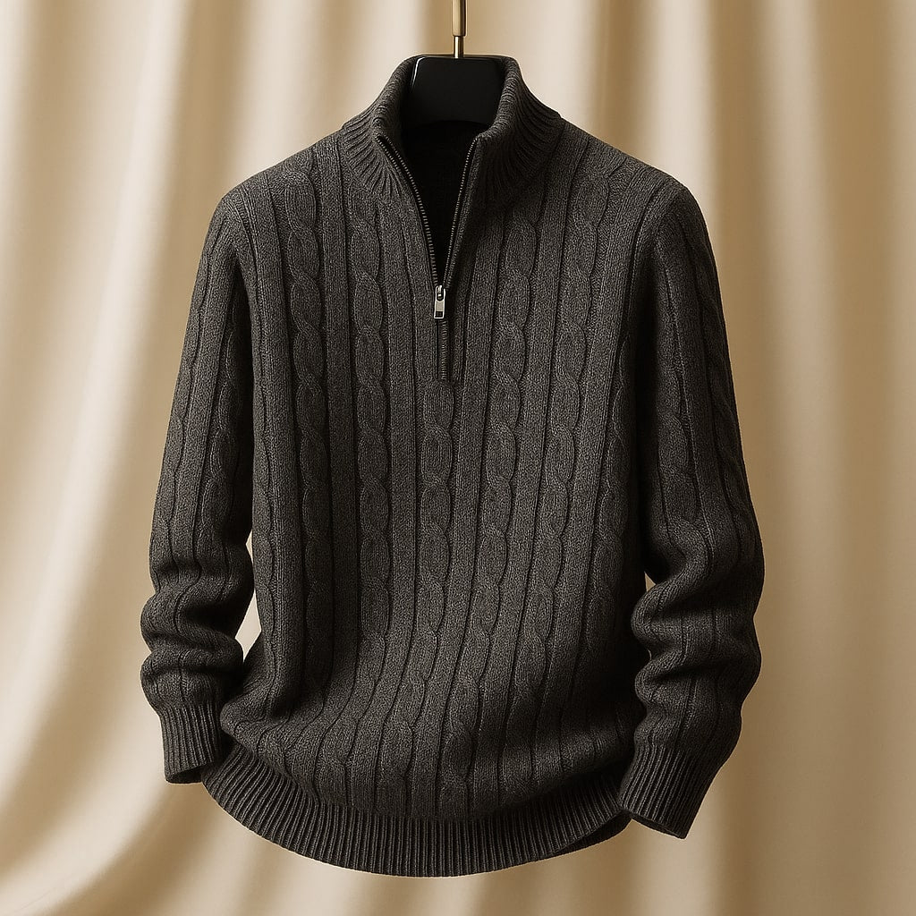 Silvio Cable Half-Zip Sweater