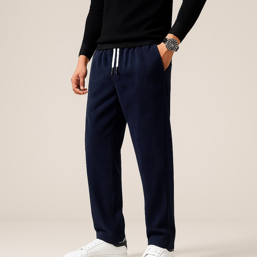 Elio Corduroy Drawstring Trousers