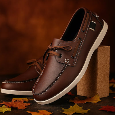 Sergio Leather Boat Shoes
