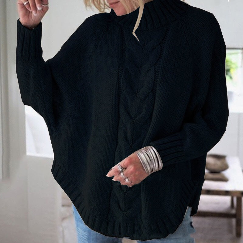 Sofie | Elegant poncho-inspired sweater
