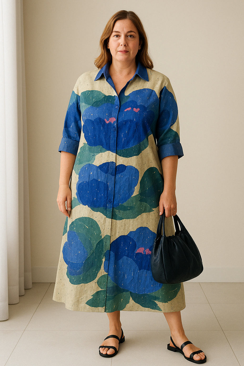 Colorful Tummy Covering Dress | TULIP