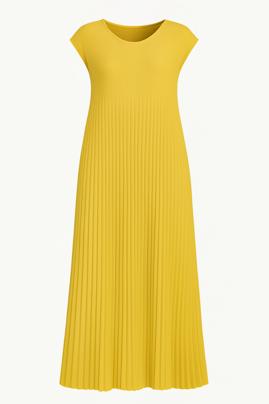 Pleated Tummy Covering Dress | LONDON