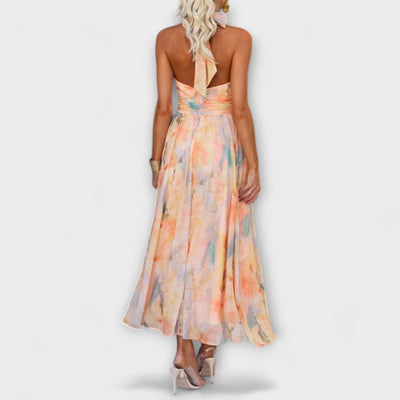 Naira – Watercolour Maxi Dress