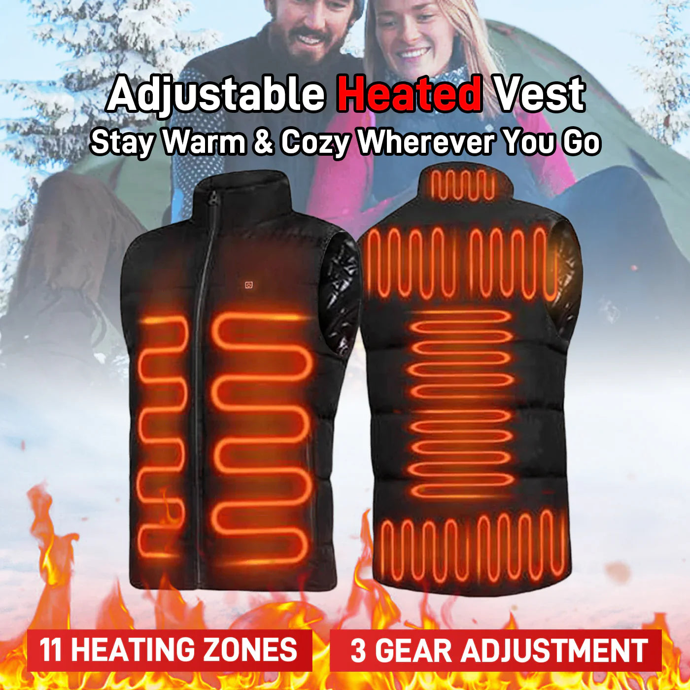 Unisex Warming Heated Vest