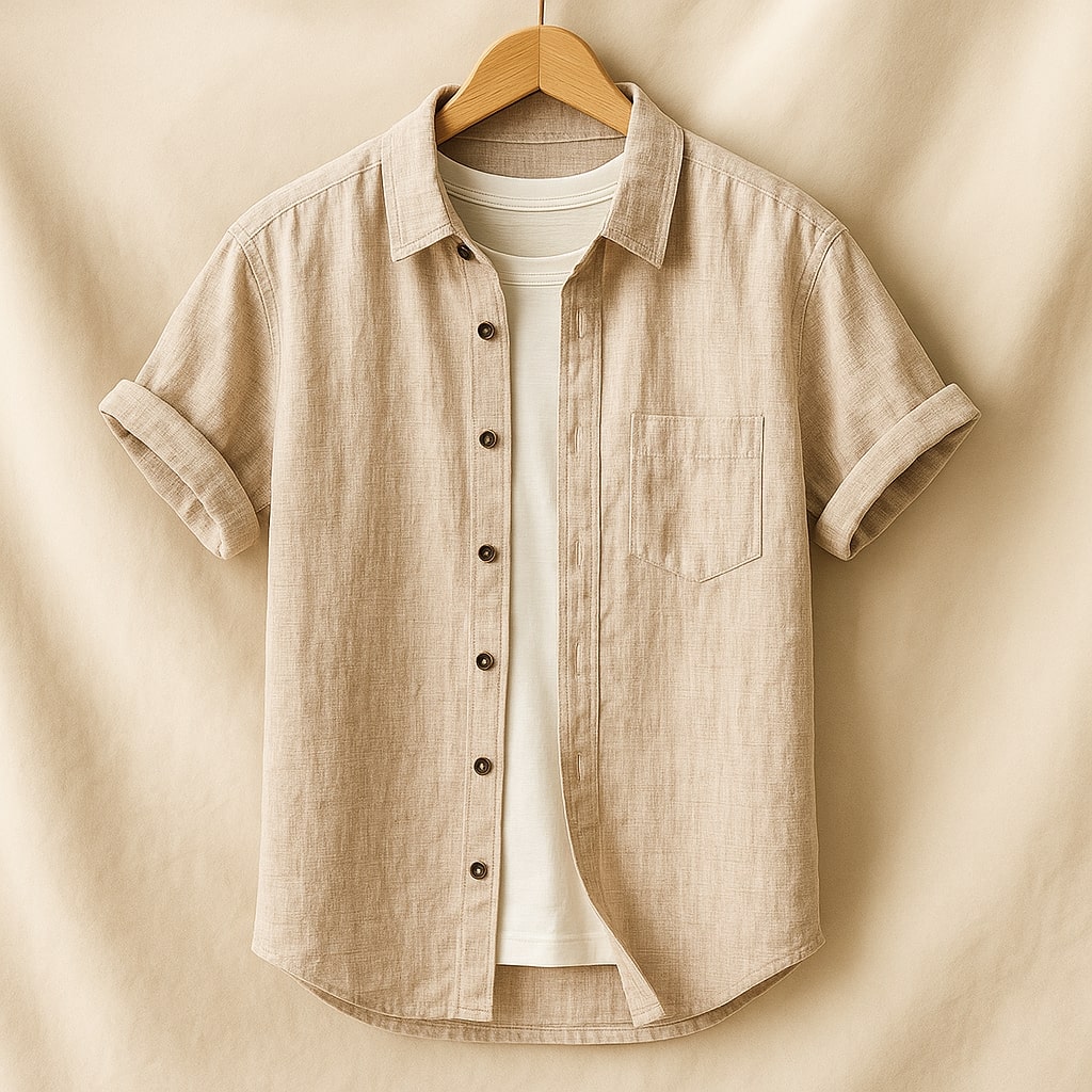 Leo Linen Short Sleeve Shirt