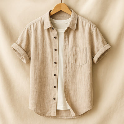 Leo Linen Short Sleeve Shirt