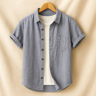 Leo Linen Short Sleeve Shirt