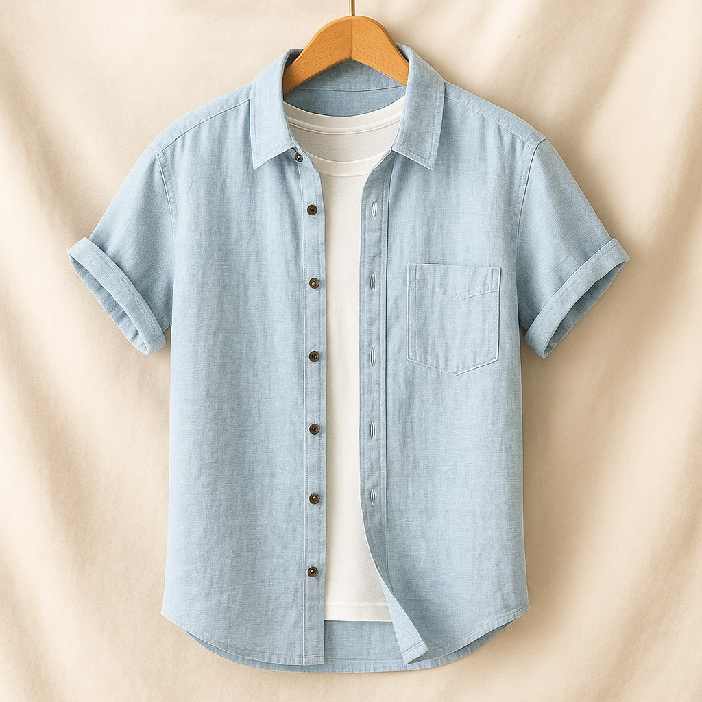 Leo Linen Short Sleeve Shirt