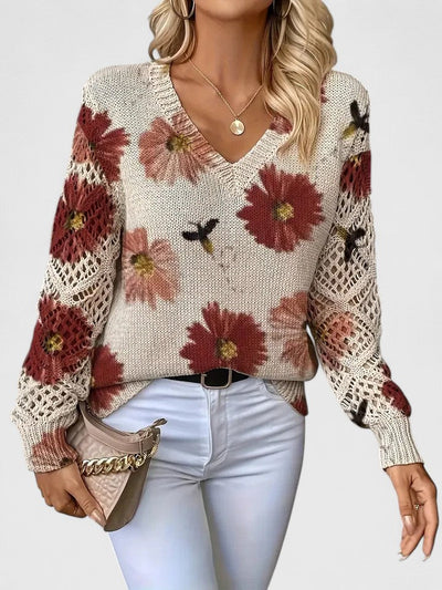 Kaiti | Elegant Floral Sweater