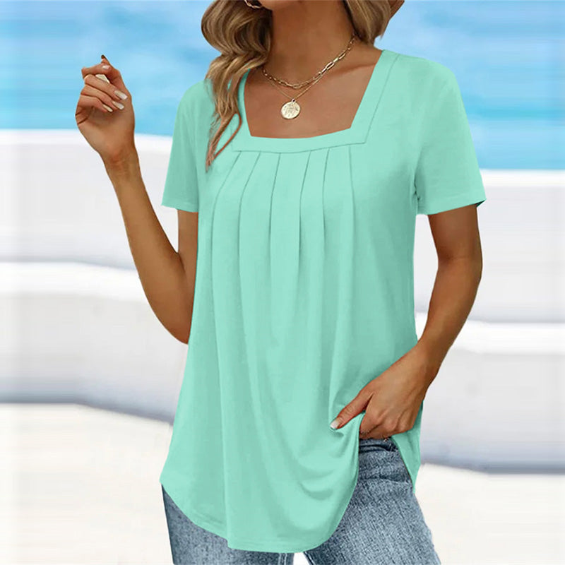 Joyce - Casual Pleated Blouse