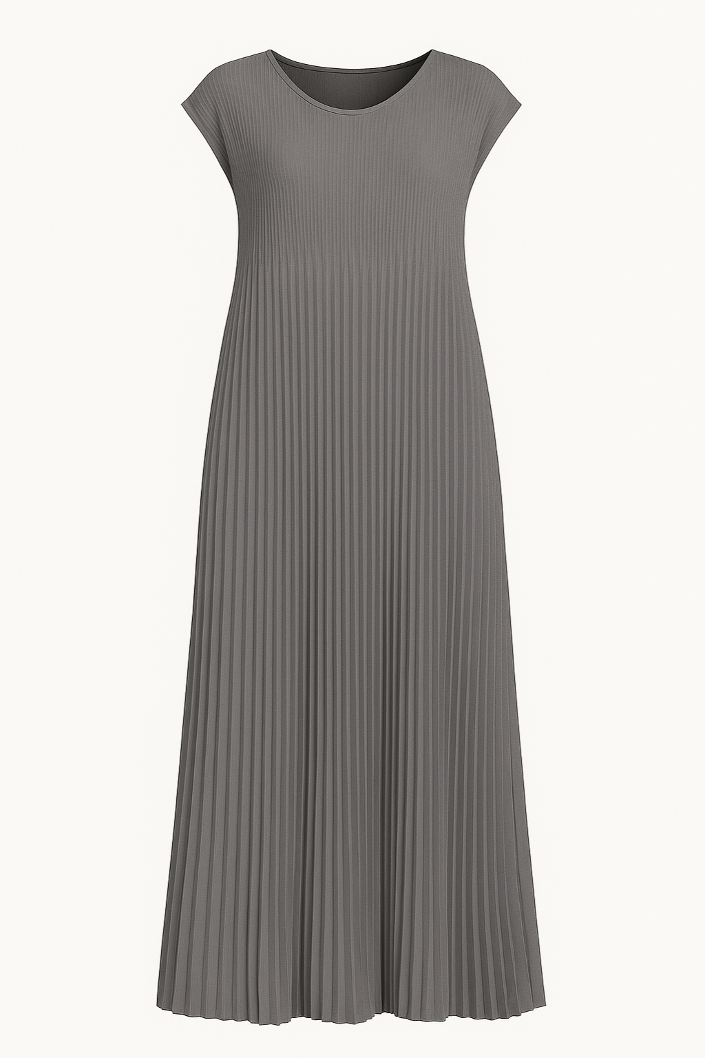Pleated Tummy Covering Dress | LONDON