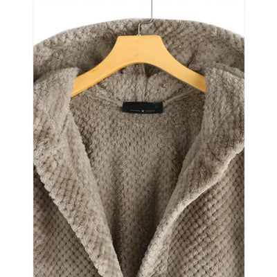 Janet - Ribbed Hooded Cardigan
