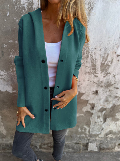 Jacqueline | Loose Hoodie Jacket with Buttons