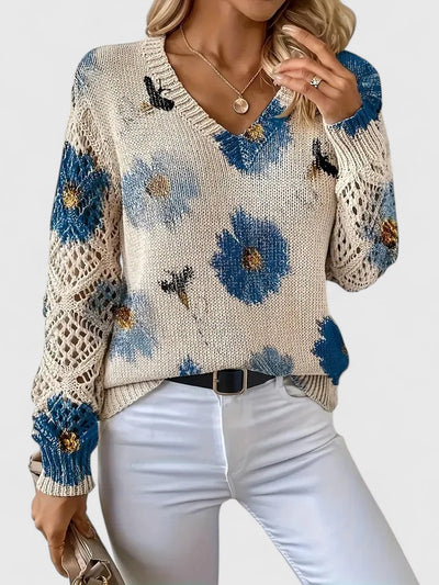 Kaiti | Elegant Floral Sweater