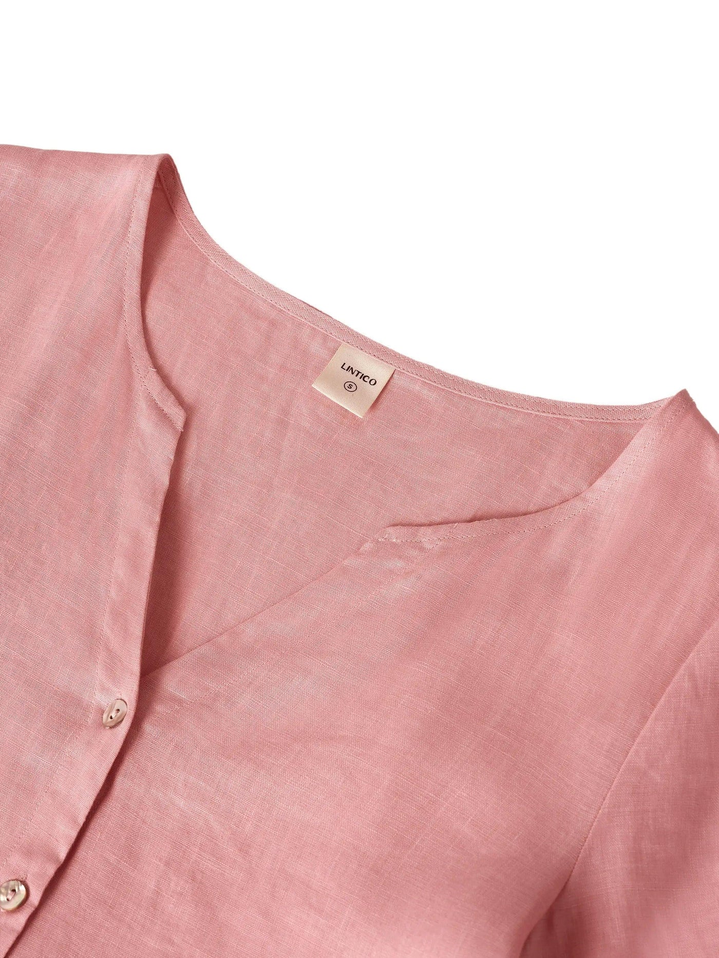 100% Linen Loose Fit Button Waist Gathered Maxi Dress LUNA