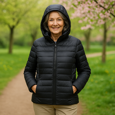 Metta Padded Mid-Season Jacket | Black