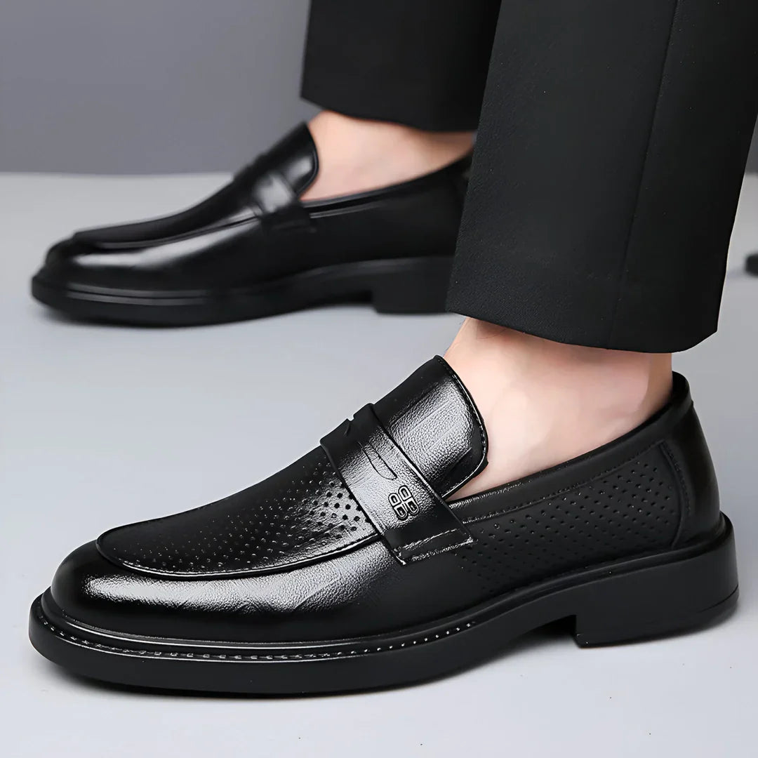 Alessio Aero‑Leather Loafers