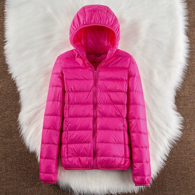 Metta Padded Mid-Season Jacket | Bright Pink