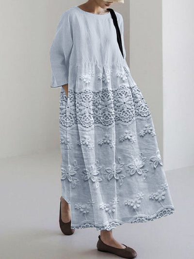 Thalina - Lace Printed Dress
