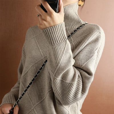 Martha - Diamond Knit Sweater