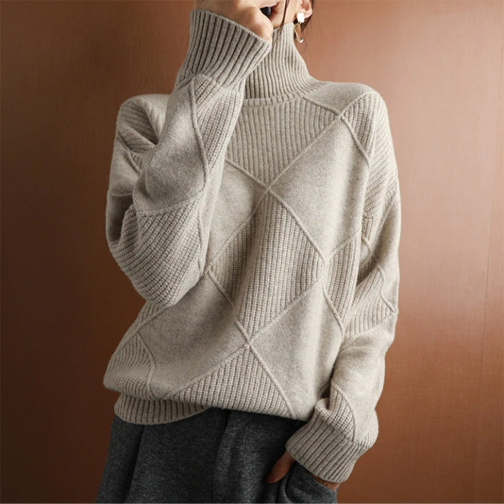 Martha - Diamond Knit Sweater