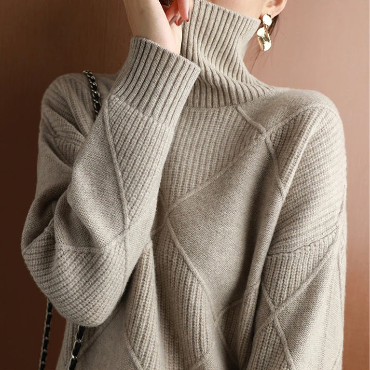 Martha - Diamond Knit Sweater