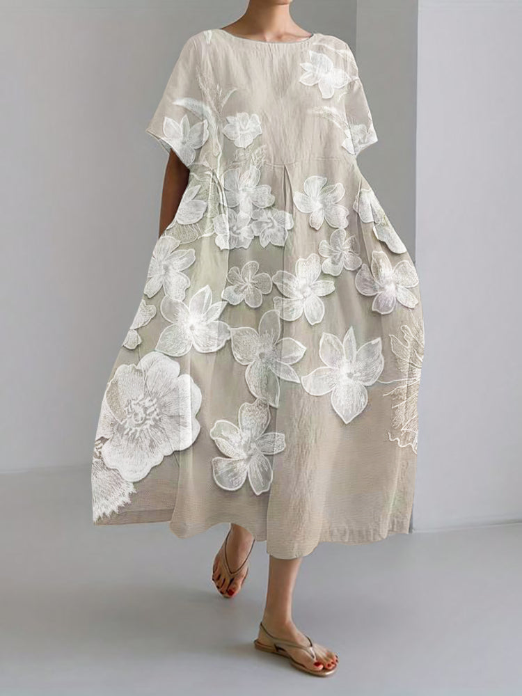 Cirelle - Elegant Floral Print Dress