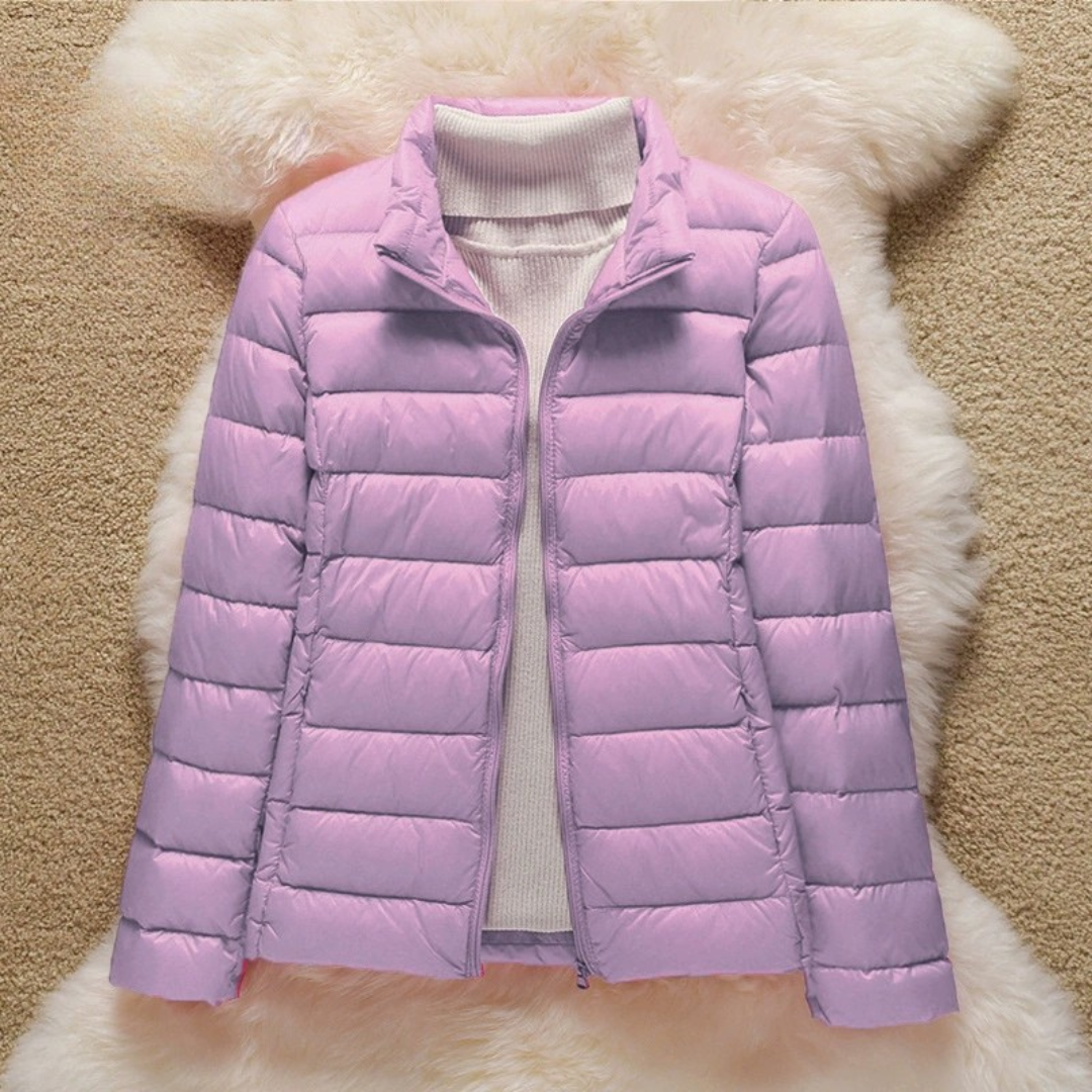 Ulla Padded Mid Jacket | Lilac